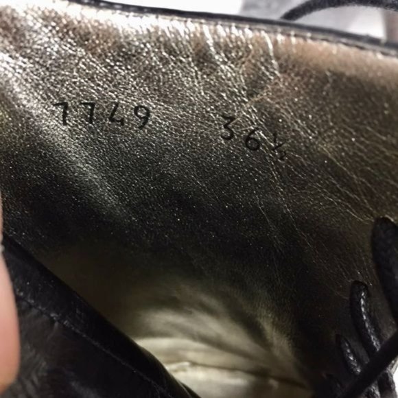 Dolce Gabbana Black Lace Up Oxford Stiletto Booties size EU 36.5 US 6.5 - Picture 15 of 16